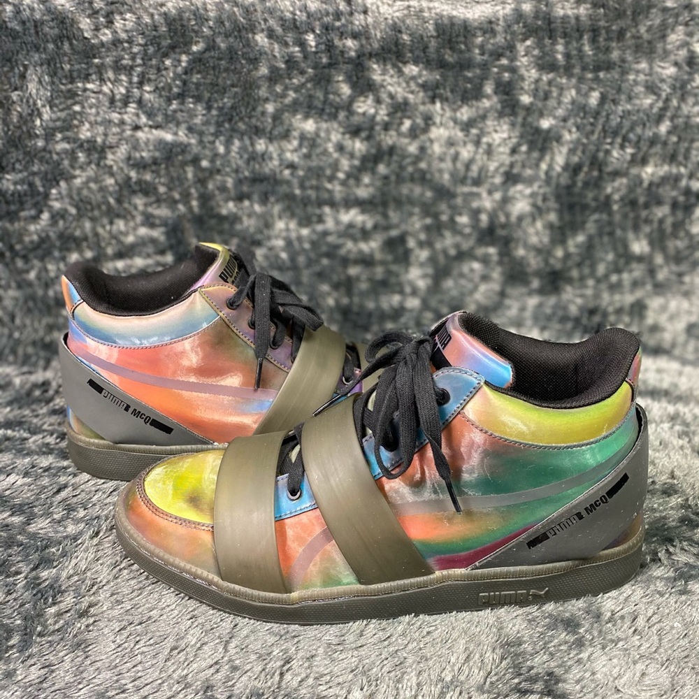 Puma x McQueen iridescent logo